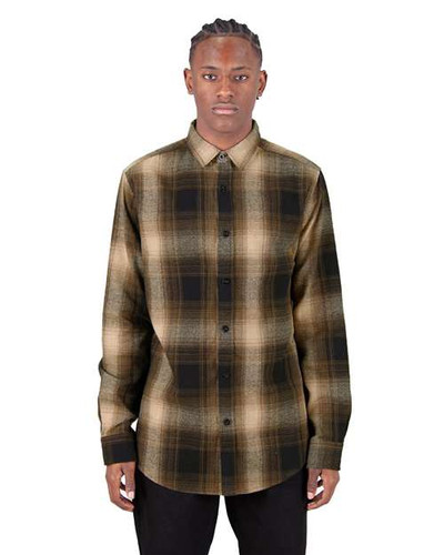 Shaka Wear SHHFS Unisex Plaid Flannel Overshirt