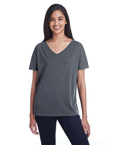 Threadfast Apparel 203FV Women's Tri-Blend Fleck V-Neck T-Shirt