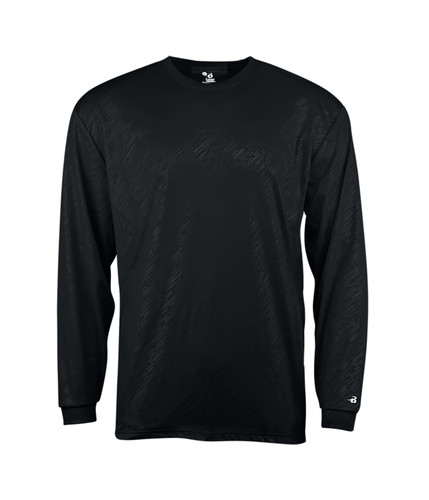 Badger Sport 214500 Line Embossed YOUTH Long-Sleeved Tee