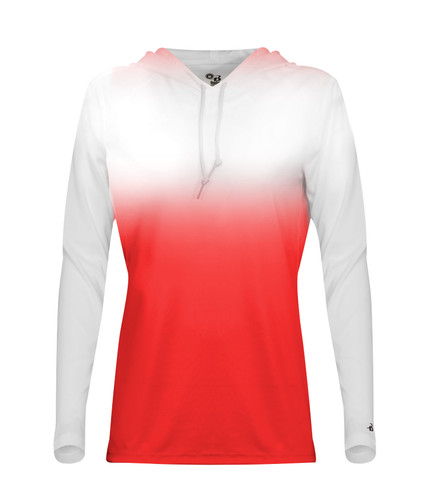 Badger Sport 420800 Ombre Women's Hood Tee