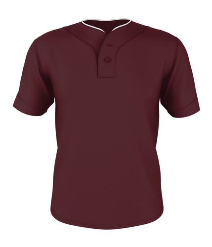 Alleson Athletic 52MTHJ Two Button Mesh Baseball Jersey