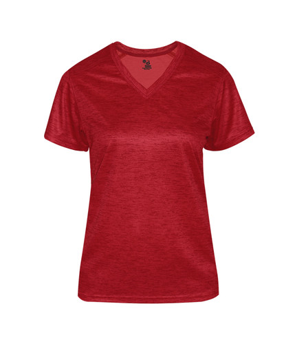 Badger Sport 417500 Tonal Blend Ladies' V-neck Tee