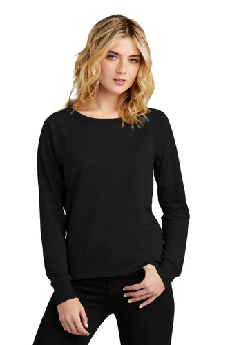 District DT672 District Women's Featherweight French Terry Long Sleeve Crewneck