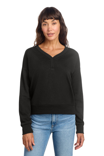 District DT1312 District Women's Perfect Tri Fleece V-Neck Sweatshirt