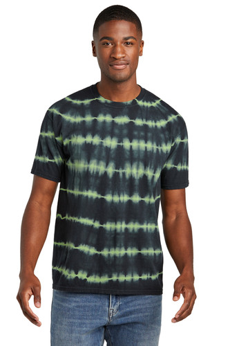Port & Company PC142 Allover Stripe Tie-Dye Tee
