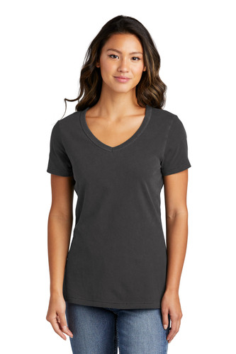 Port & Company LPC099V Women's Beach Wash Garment-Dyed V-Neck Tee