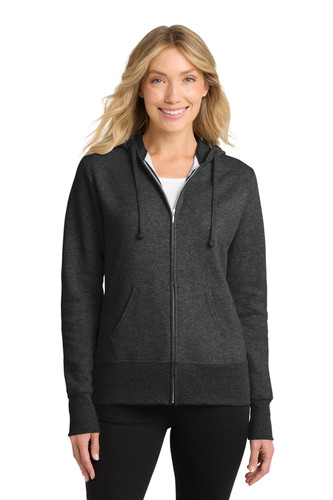 Port & Company LPC78ZH Women's Core Fleece Full-Zip Hooded Sweatshirt