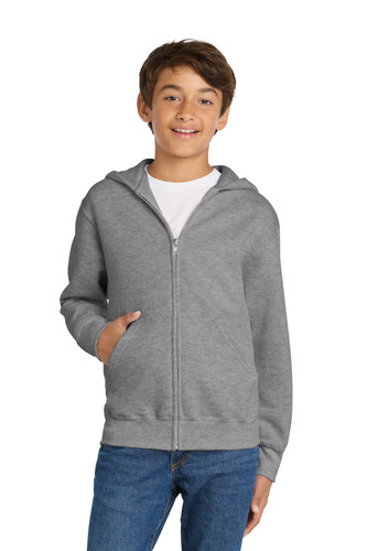 Port & Company PC90YZH Youth Core Fleece Full-Zip Hooded Sweatshirt