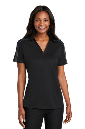 Port Authority L547 Women's Silk Touch Performance Colorblock Stripe Polo
