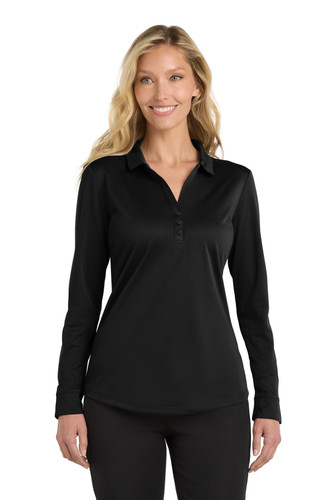 Port Authority L540LS Women's Silk Touch Performance Long Sleeve Polo