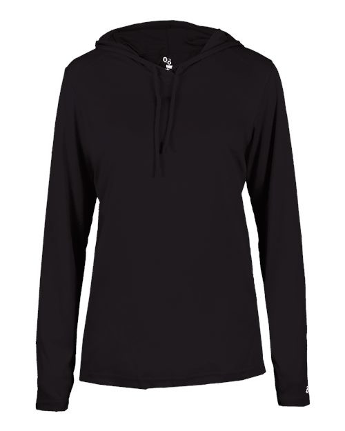 Badger 4165 Women's B-Core Long Sleeve Hooded T-Shirt