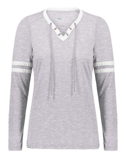 Holloway 223246 Women's Eco Revive™ Monterey Long Sleeve V-Neck T-Shirt