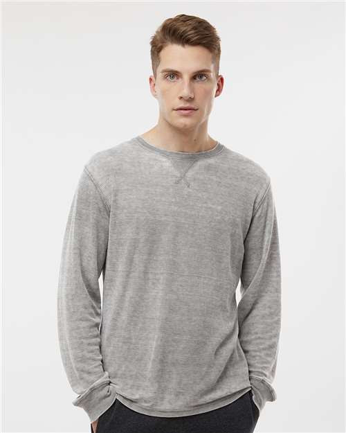 J. America 8241 Men's Vintage Zen Thermal Long Sleeve T-Shirt