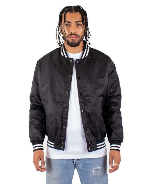Shaka Wear SHVBJ Unisex Varsity Bomber Jacket