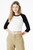 BELLA+CANVAS BC1200 Women's Micro Rib 3/4 Raglan Baby Tee