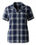 Navy/ Silver Plaid