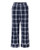 Navy/ Silver Plaid
