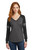 District DM477 DISCONTINUED District Women's Game Long Sleeve V-Neck Tee. DM477