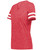 SCARLET HEATHER/WHITE