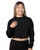 Bayside 7725 Women's USA Made Cropped Crewneck Sweatshirt