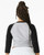 BELLA + CANVAS 1200 Women's Micro Rib Three-Quarter Raglan Sleeve Baby Tee
