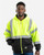 Berne Apparel HVF023 Men's Hi-Vis Class 3 Color Block Full-Zip Hooded Sweatshirt