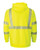 Bulwark SMZ4HVT Men's Tall Hi-Visibility Zip-Front Hooded Fleece Sweatshirt with Waffle Lining