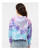 Colortone 8333 Women's Tie-Dyed Crop Hooded Sweatshirt