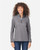 CORE365 CE73W Women's Venture Heathered Stripe Quarter-Zip Pullover
