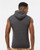 J. America 8877 Men's Triblend Sleeveless Hooded Sweatshirt