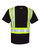 Kishigo B200-204 Unisex EV Series® Enhanced Visibility Contrast Pocket T-Shirt