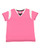 LAT 3833 Women's Curvy Lace Up Fine Jersey Tee
