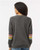 MV Sport W23152 Women's Striped Sleeves Crewneck Sweatshirt