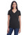 Threadfast Apparel 252RV Women's Invisible Stripe V-Neck T-Shirt