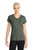 District DM1190L District Women's Perfect Blend CVC V-Neck Tee