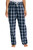 District DT2800 District Women's Flannel Plaid Pant