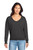 Port & Company LPC098V Women's Beach Wash Garment-Dyed V-Neck Sweatshirt