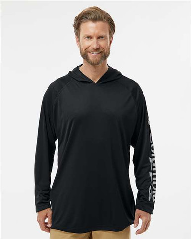 T♡ Columbia 212482 Men's PFG Terminal Tackle™ Hooded Long Sleeve T