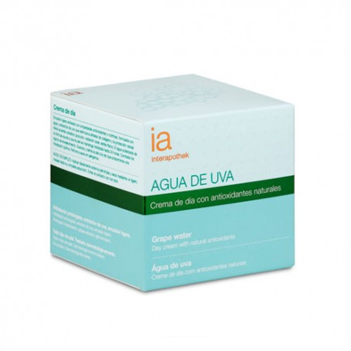Interapothek crema día agua de uva 50 mL.