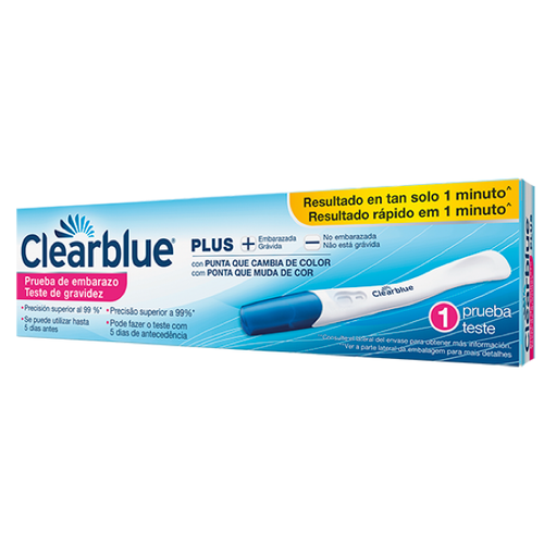 CLEARBLUE PRUEBA DE EMBARAZO PLUS. 