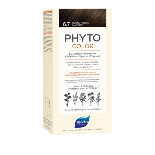 Phytocolor tinte 6.7 rubio oscuro marrón
