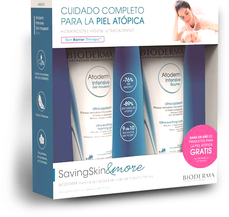 Bioderma pack atoderm intensive gel moussant 200 mL + baume 200 mL