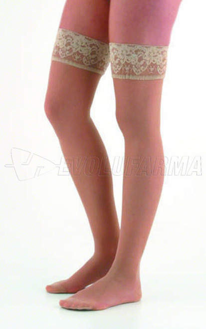 VARISAN MEDIA LARGA (A-F) COMPRESIÓN FUERTE BEIGE. Talla 4