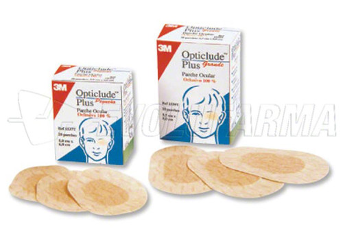 OPTICLUDE PARCHES OCULARES OPTICLUDE PLUS. Caja 20 Parches (Grande: 8 x 5,7cm)