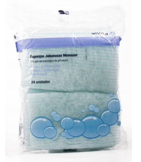ESPONJAS JABONOSAS MONOUSO 24 U