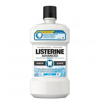 Listerine Advanced White Sabor Suave 500 mL