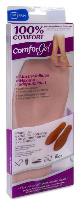 Plantillas Gel Comforgel Forradas Descarga Metatarsal M 38-40