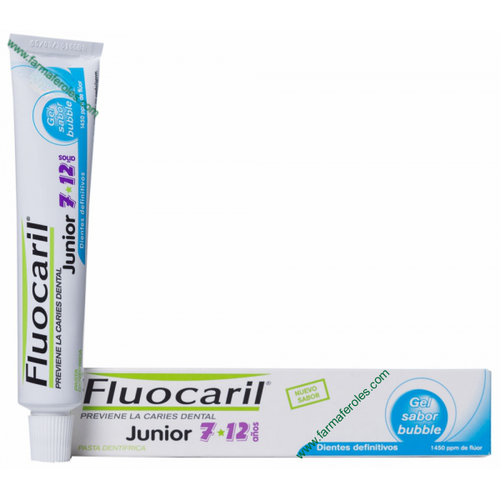 Fluocaril junior pasta sabor chicle 7-12 años 50 mL