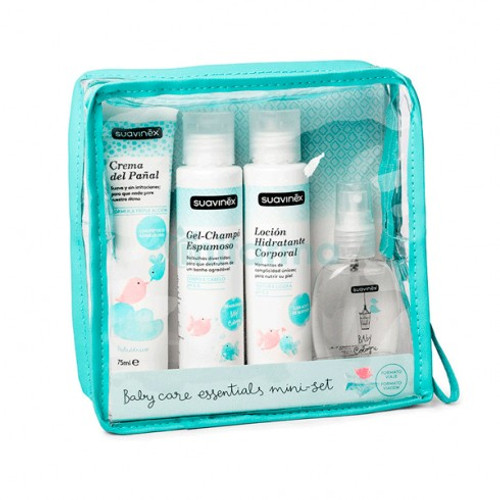 Neceser formato viaje suavinex gel-loción-crema pañal-colonia