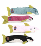 Blue Dolphin, Purple Seal, Pink Shark and Black Orca